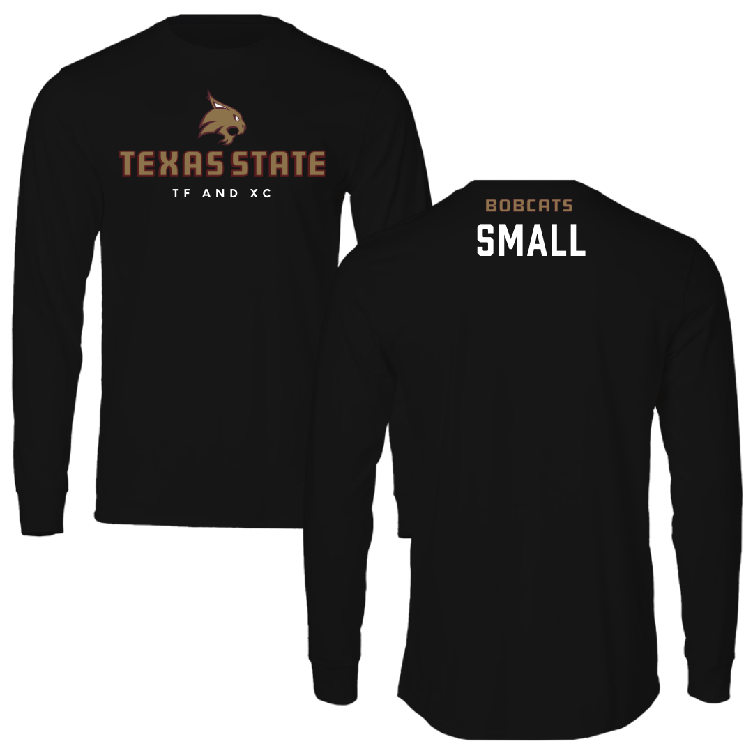 Texas State University TF and XC Black Performance Long Sleeve - Lauryn Small