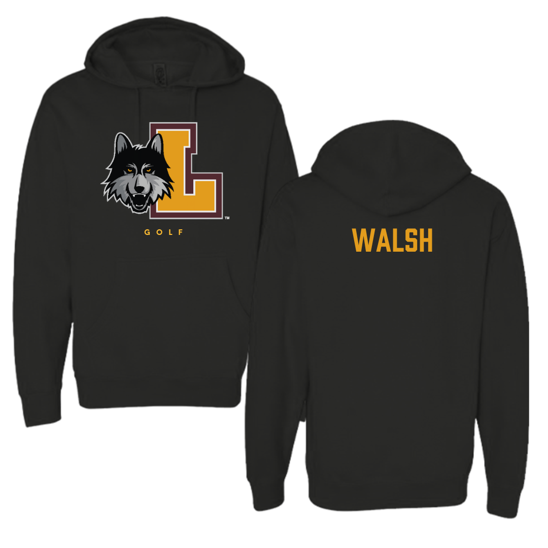 Loyola University-Chicago Golf Black Hoodie - Ryan Walsh