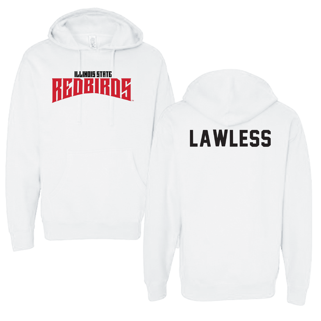 Illinois State University Track and Field White Classic Hoodie - Ava Lawless