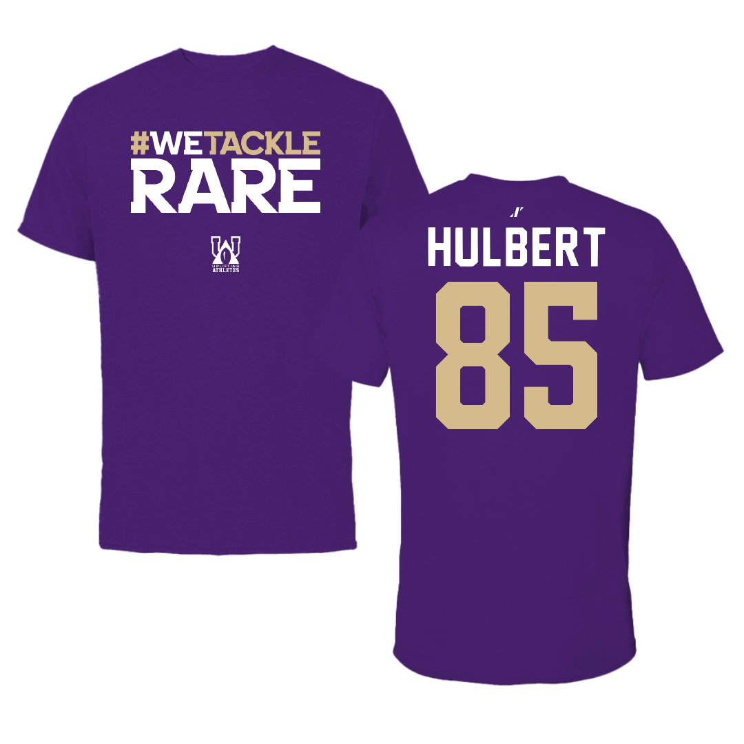 Western Carolina University Football Purple Uplifting Athletes Tee - #85 David Hulbert