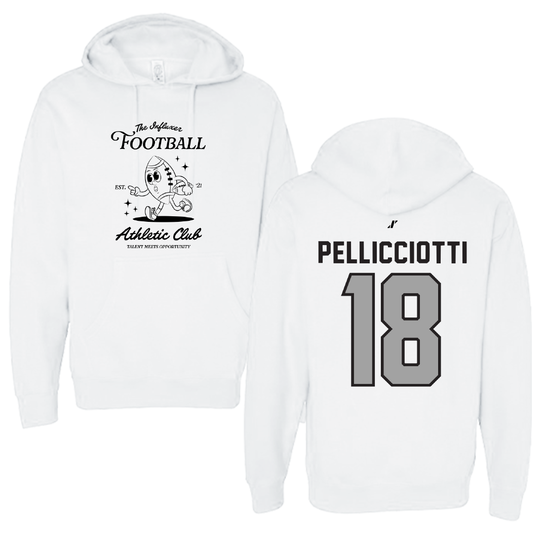 Football White Influxer Athletic Club Hoodie - #18 Jack Pellicciotti