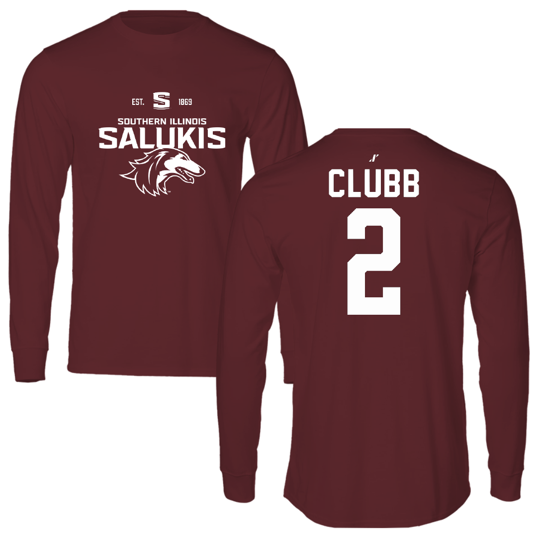Southern Illinois University at Carbondale Basketball Maroon General Long Sleeve - #2 Paige Clubb
