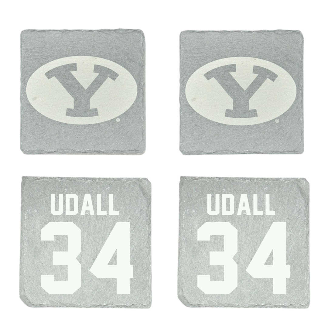 Brigham Young University Softball Stone Coaster (4 Pack)  - #34 Madison Udall