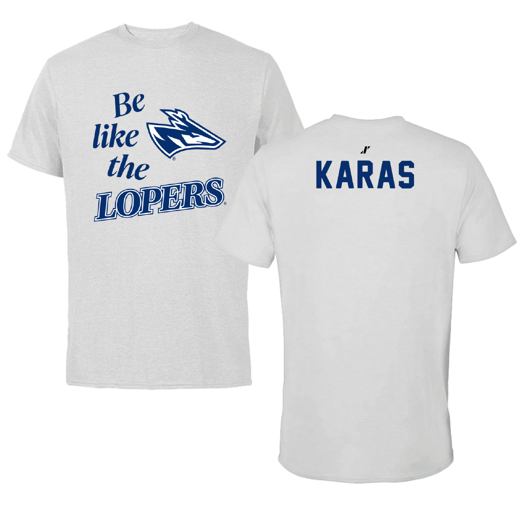 University of Nebraska at Kearney TF and XC Light Gray Be Like Us Tee - Quin Karas