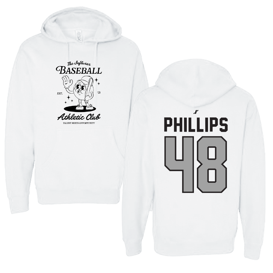 Baseball White Influxer Athletic Club Hoodie - #48 Austin Phillips