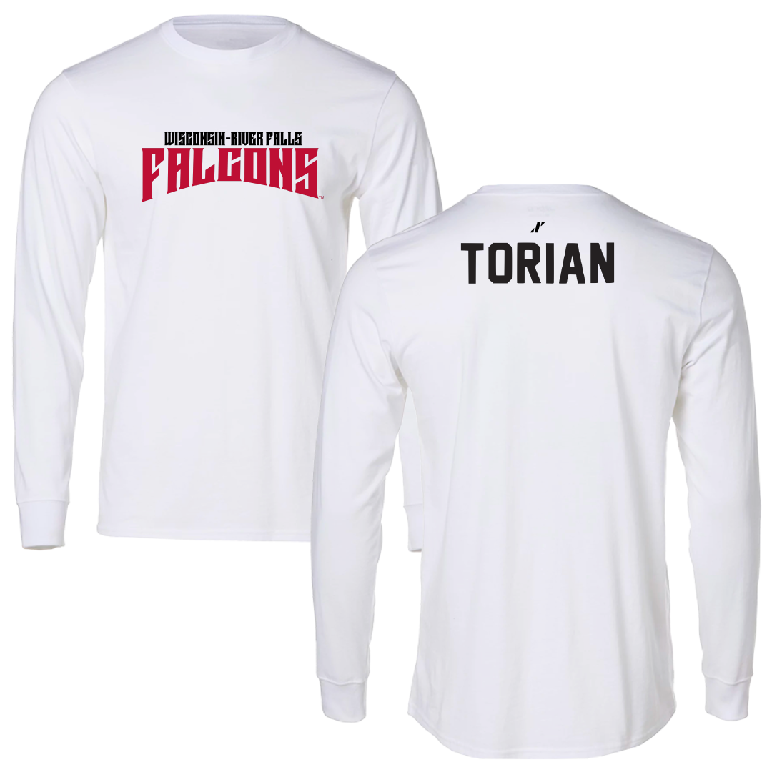 University of Wisconsin-River Falls TF and XC White Classic Long Sleeve - Allen Torian