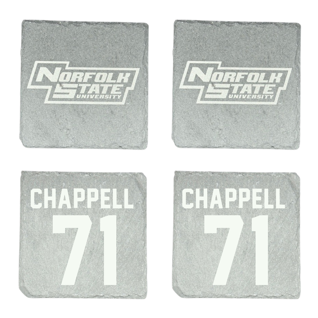 Norfolk State University Football Stone Coaster (4 Pack)  - #71 Jayden Chappell