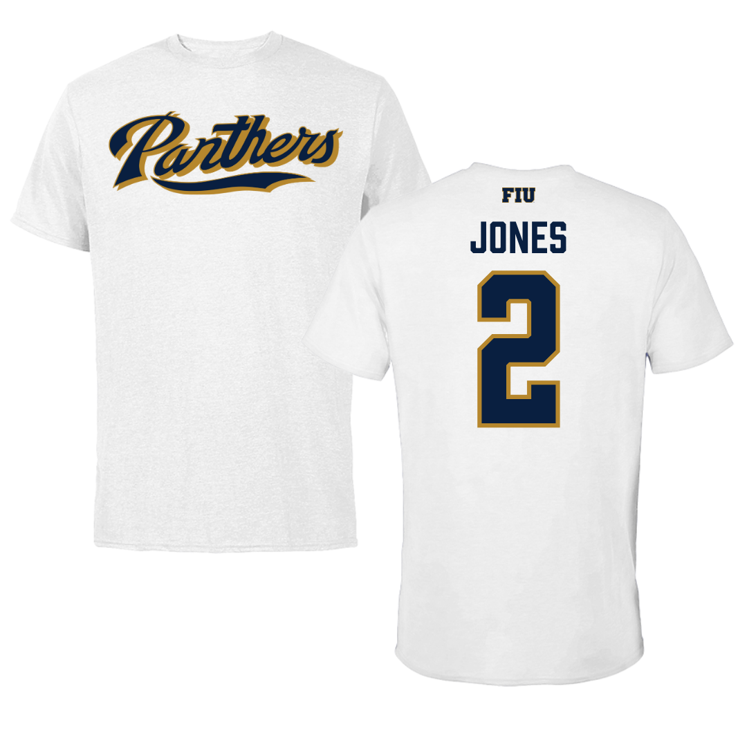 Florida International University Football White Performance Tee - #2 Amari Jones