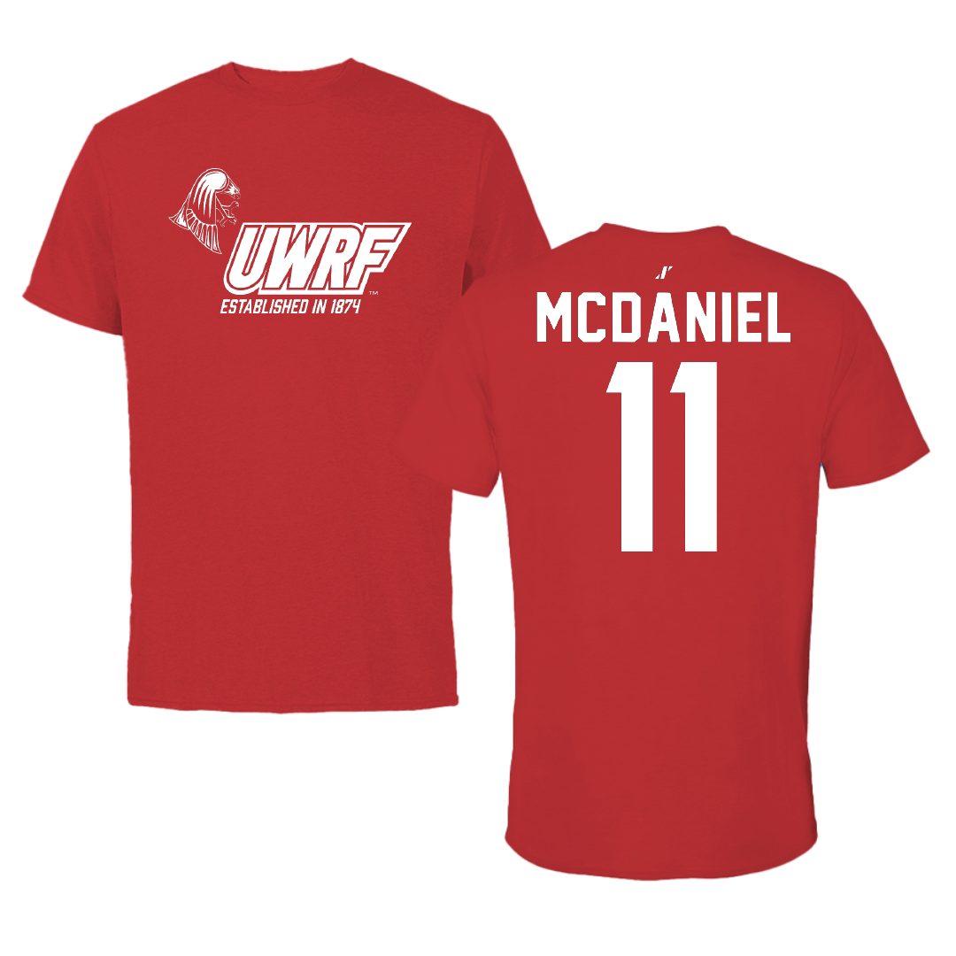 University of Wisconsin-River Falls Soccer Red General Performance Tee - #11 Brooke McDaniel