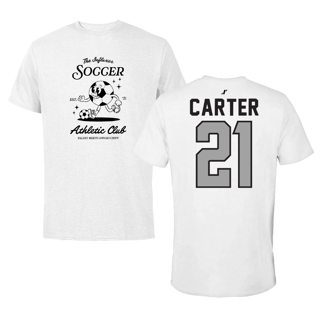 Soccer White Influxer Athletic Club Tee - #21 Amiyah Carter