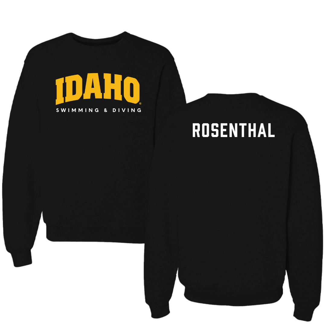 University of Idaho Swimming & Diving Black Idaho Crewneck - Abby Rosenthal