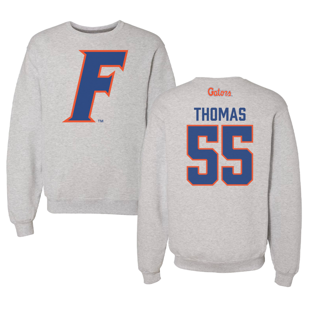 University of Florida Volleyball Gray Crewneck - #55 Amaya Thomas