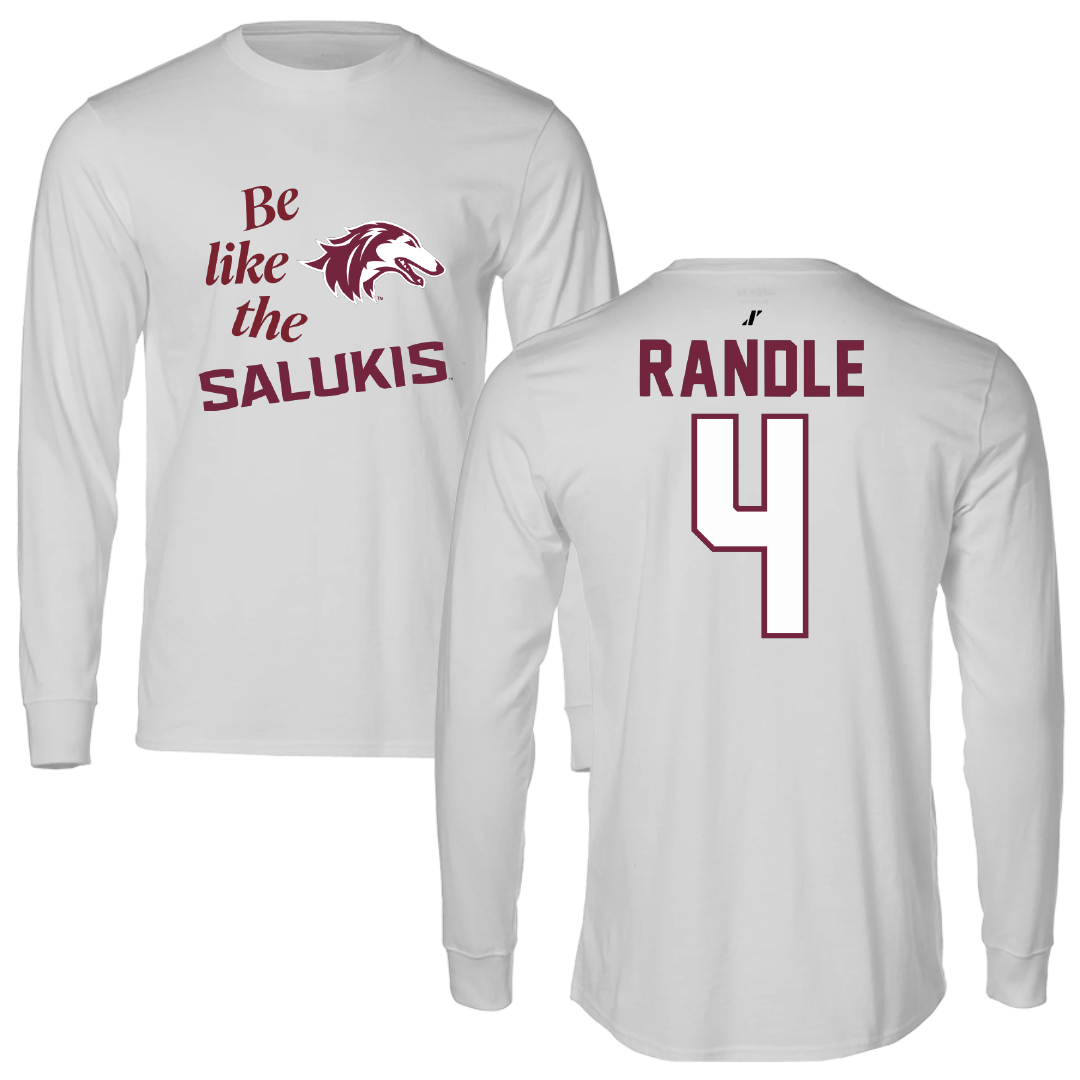 Southern Illinois University at Carbondale Basketball Light Gray Be Like Us Long Sleeve - #4 Laniah Randle