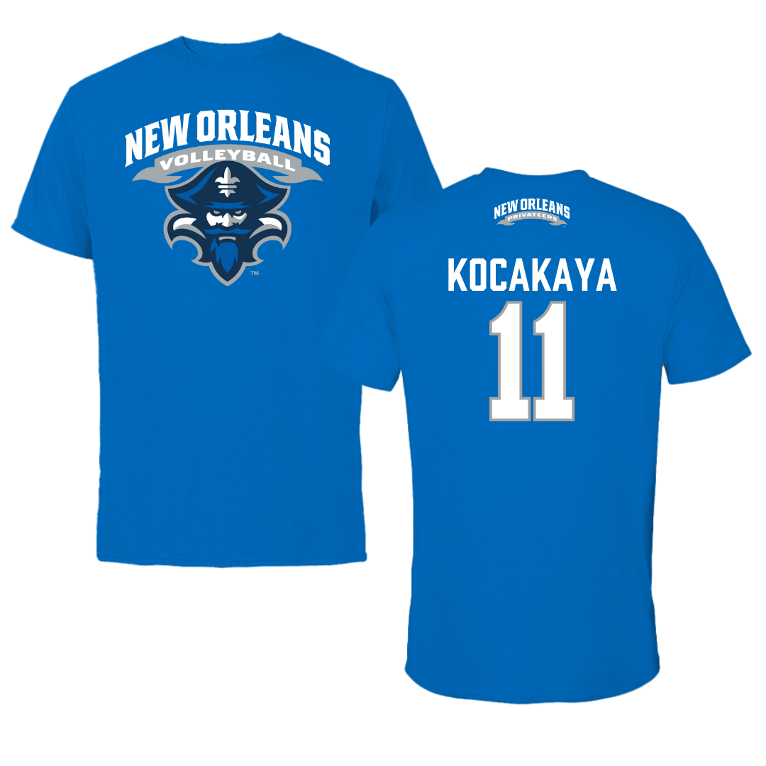 University of New Orleans Volleyball Blue Tee - #11 Buse Kocakaya