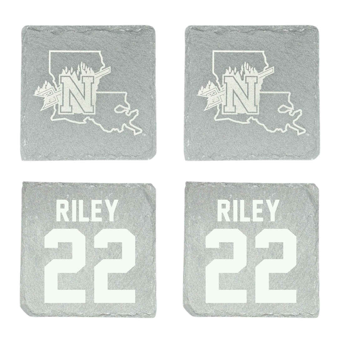 Northwestern State University Basketball Stone Coaster (4 Pack)  - #22 JC Riley