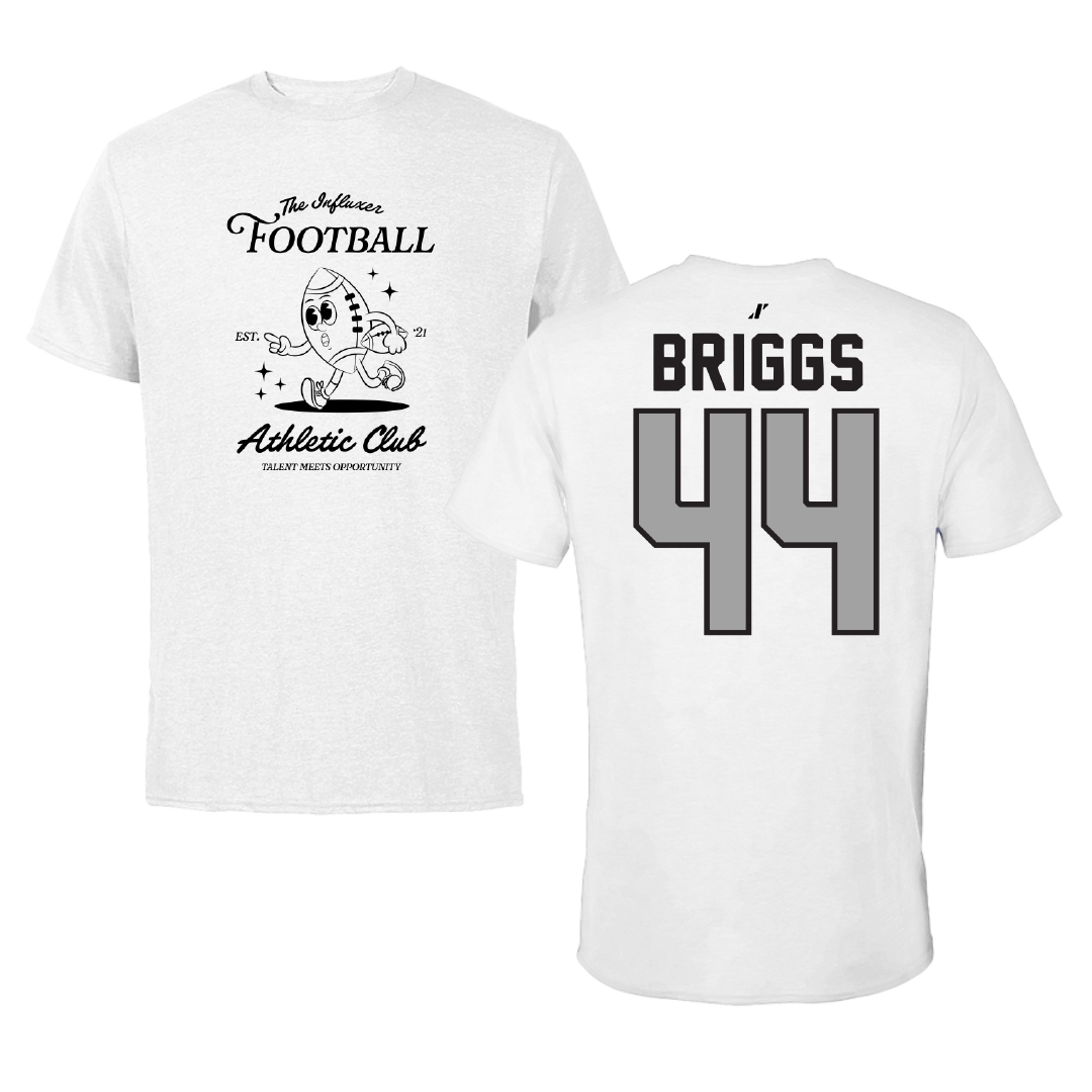 Football White Influxer Athletic Club Tee - #44 Connor Briggs