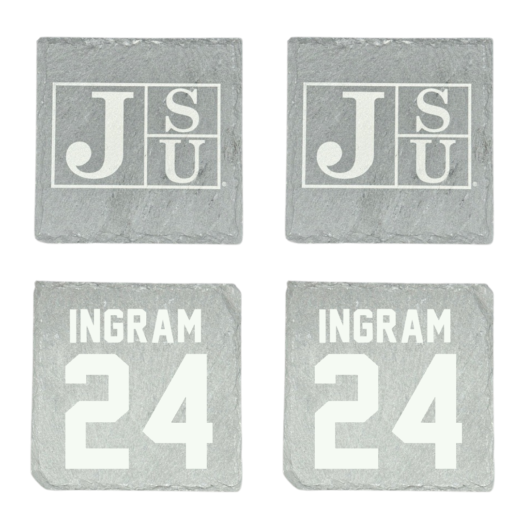 Jackson State University Soccer Stone Coaster (4 Pack)  - #24 Willow Ingram