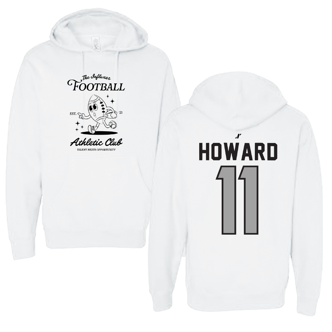 Football White Influxer Athletic Club Hoodie - #11 Blake Howard