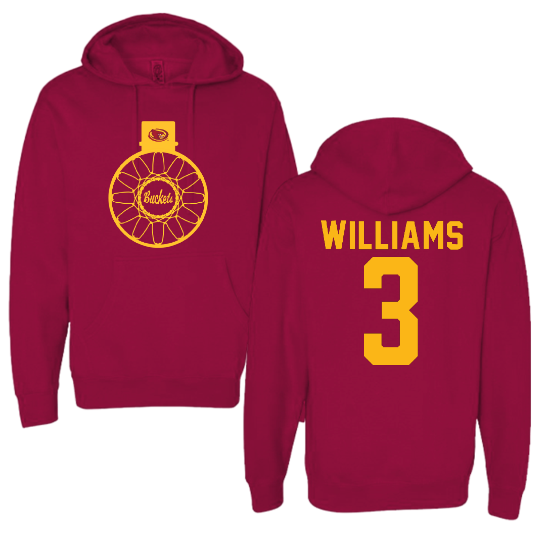 Iowa State University Basketball Cardinal Buckets Hoodie - #3 Alisa Williams