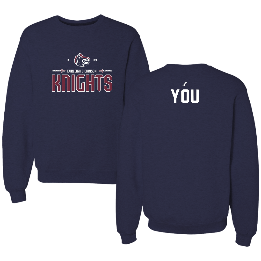 Fairleigh Dickinson University-Metropolitan Campus Golf Navy General Crewneck - Kaitlyn You
