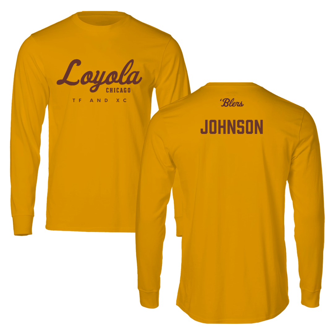 Loyola University-Chicago TF and XC Gold Long Sleeve - Jayla Johnson