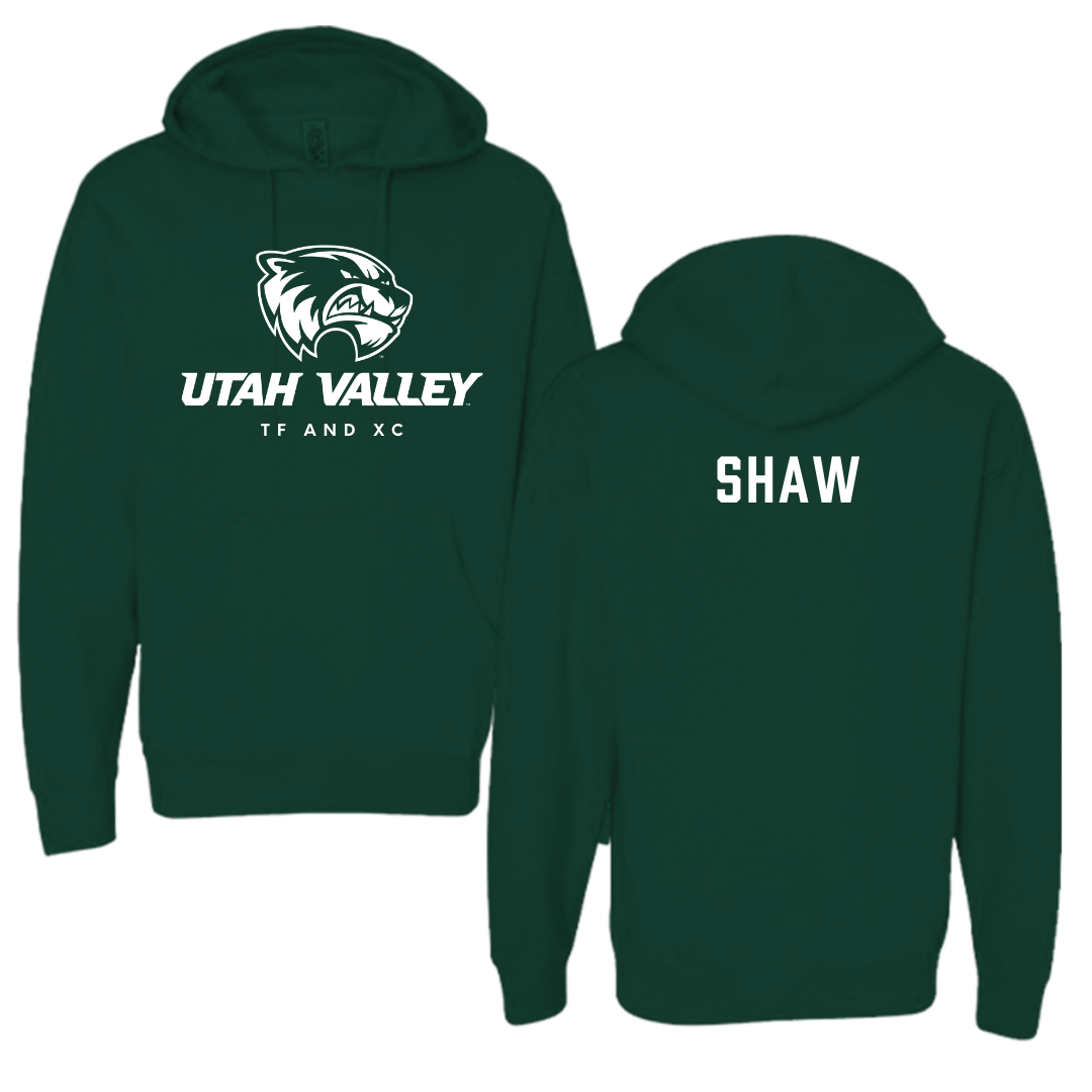 Utah Valley University TF and XC Forest Green Hoodie - Elyssa Shaw