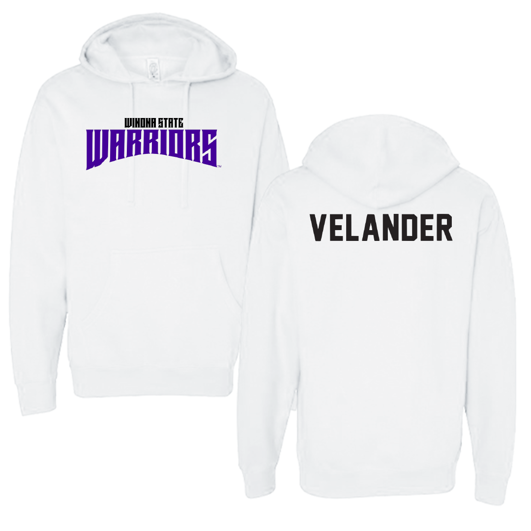 Winona State University Tennis White Classic Hoodie - Kate Velander