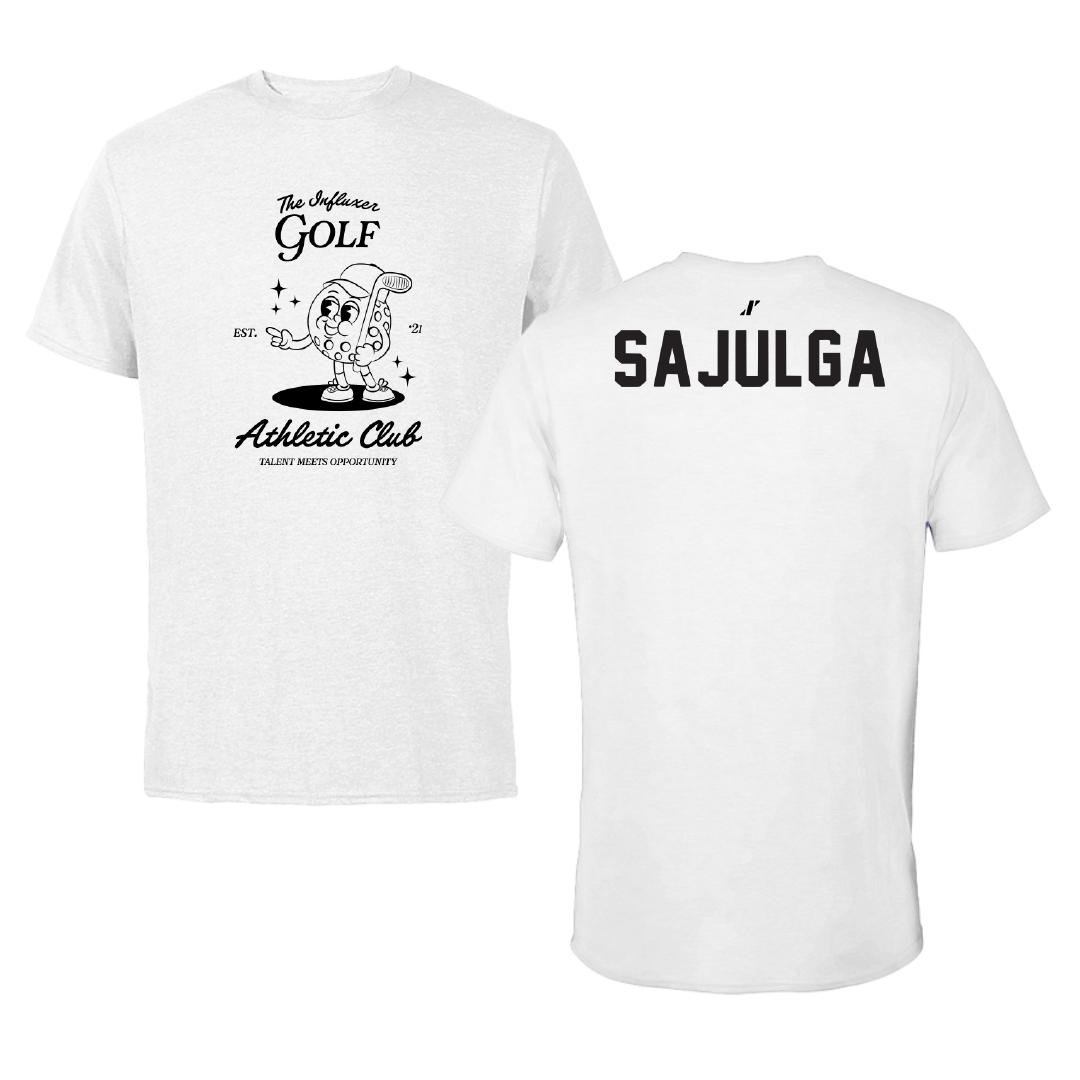 Golf White Influxer Athletic Club Tee - Felisa Sajulga