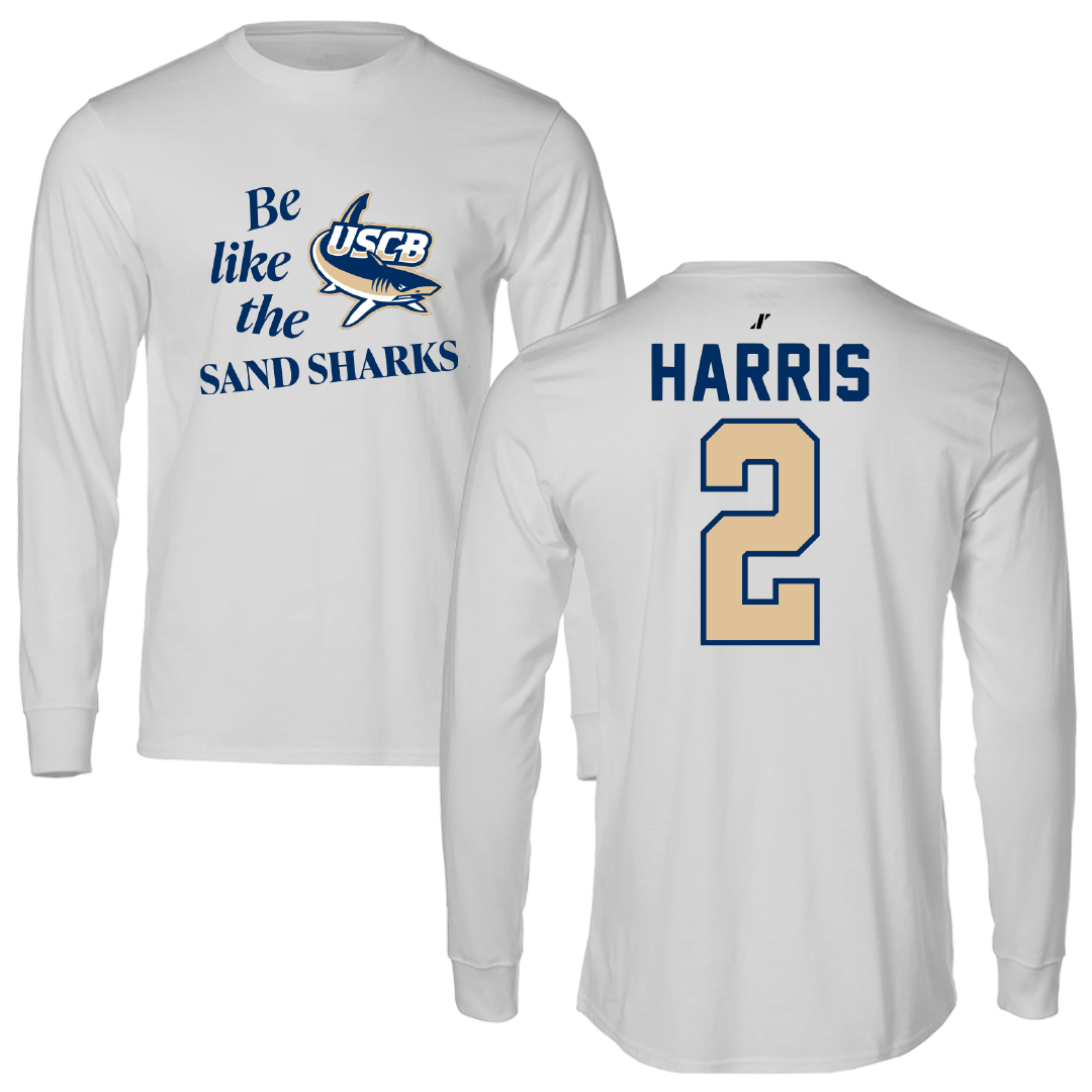 University of South Carolina Beaufort Soccer Light Gray Be Like Us Long Sleeve - #2 Kennedy Harris