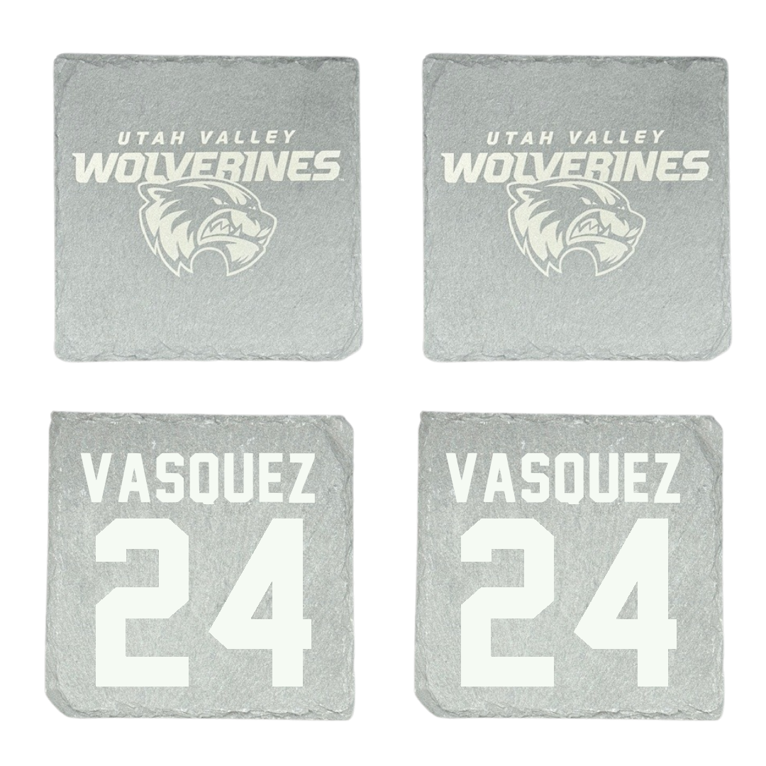 Utah Valley University Softball Stone Coaster (4 Pack)  - #24 Victoria Vasquez