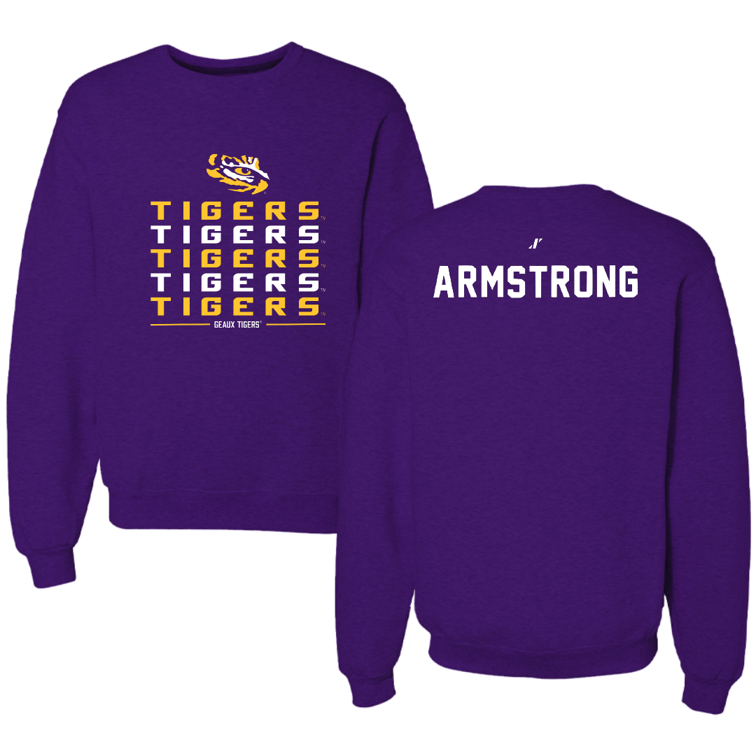 Louisiana State University TF and XC Purple General Crewneck - Alia Armstrong