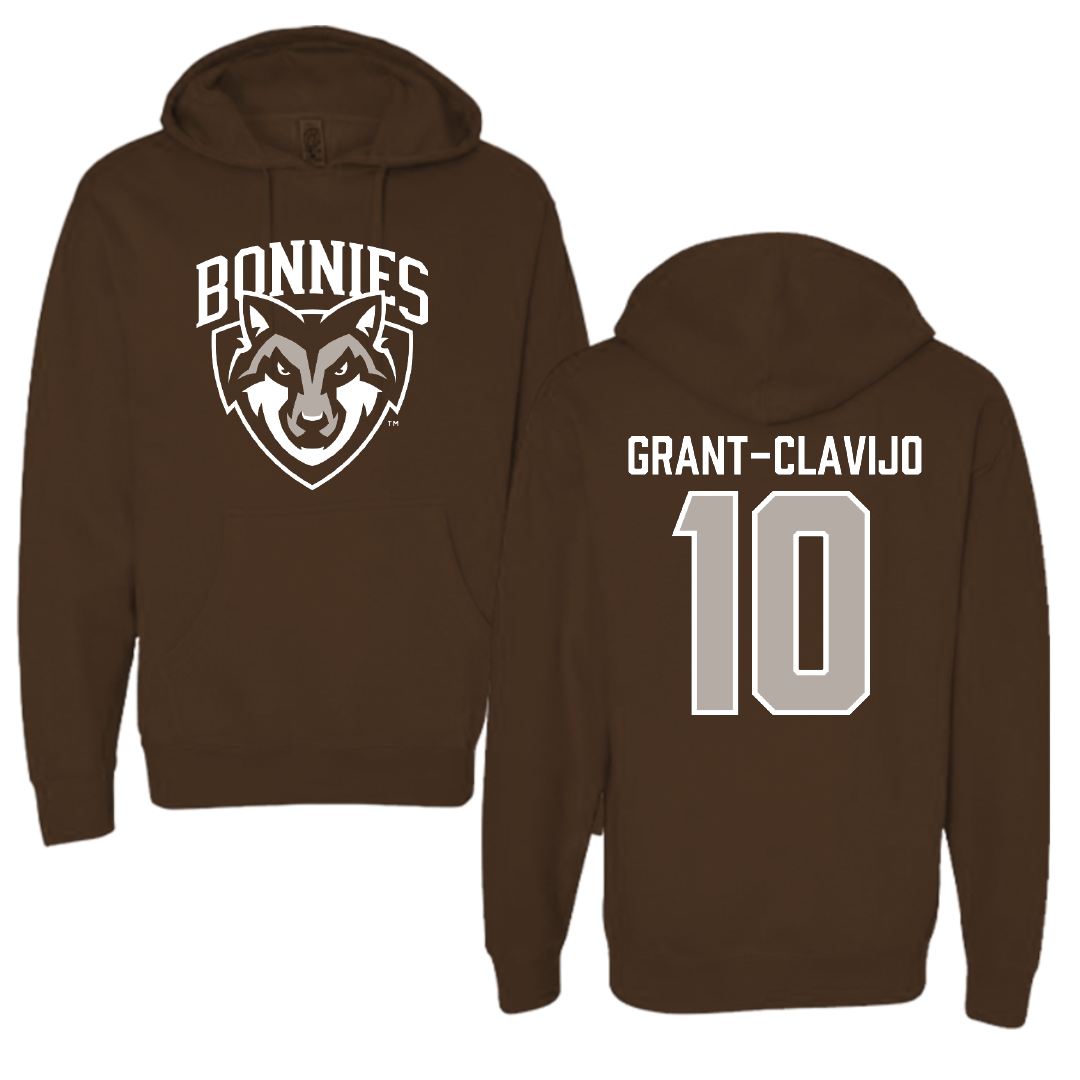 St. Bonaventure University Soccer Brown Hoodie - #10 Allie Grant-Clavijo