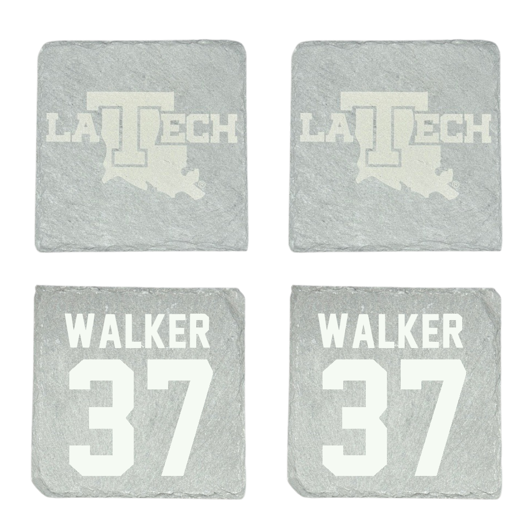 Louisiana Tech University Baseball Stone Coaster (4 Pack)  - #37 Brodey Walker