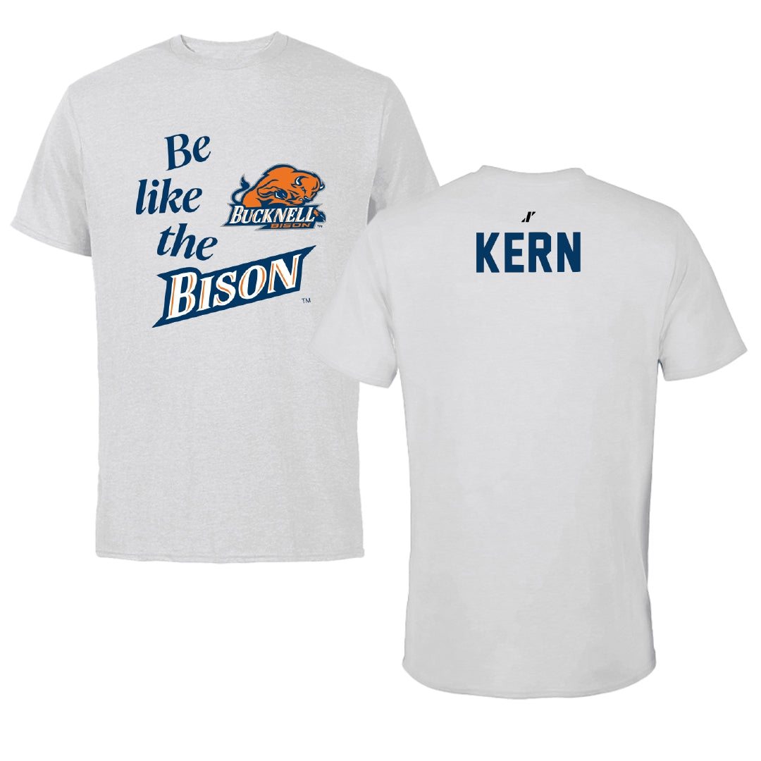Bucknell University TF and XC Light Gray Be Like Us Tee - Grant Kern