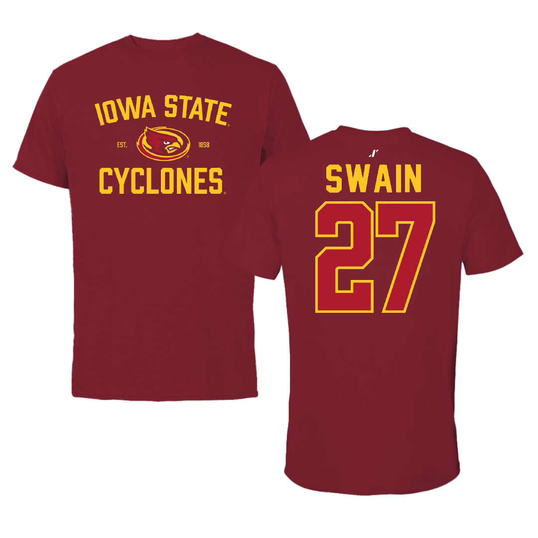 Iowa State University Softball Cardinal General Tee - #27 Saya Swain
