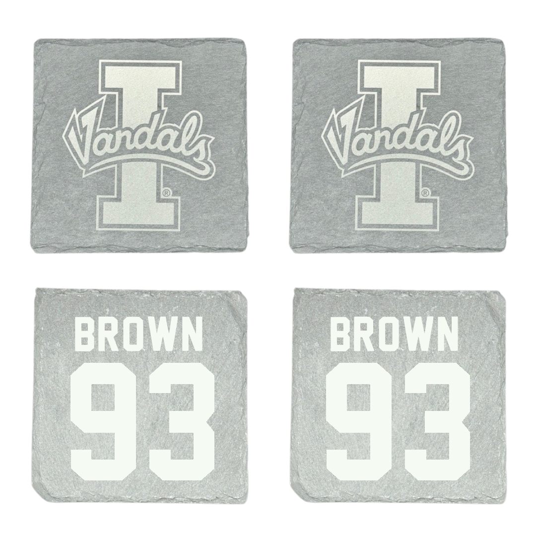 University of Idaho Football Stone Coaster (4 Pack)  - #93 Sam Brown