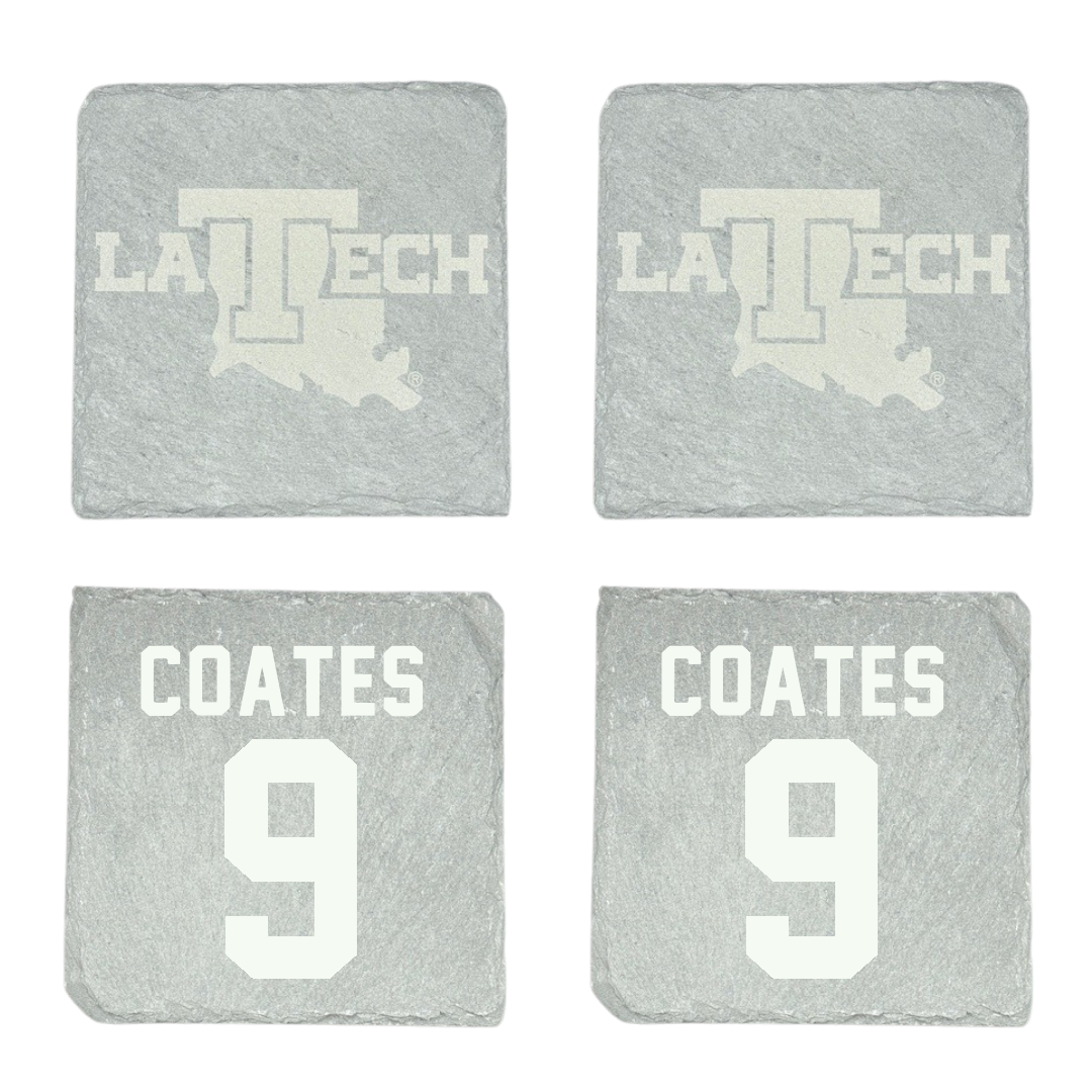 Louisiana Tech University Baseball Stone Coaster (4 Pack)  - #9 Colton Coates