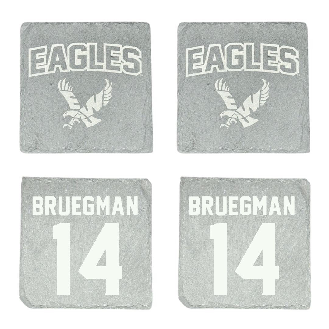 Eastern Washington University Volleyball Stone Coaster (4 Pack)  - #14 Elle Bruegman