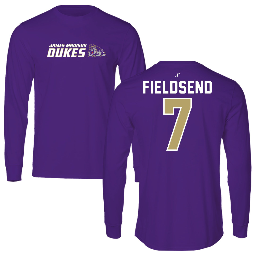 James Madison University Soccer Purple General Long Sleeve - #7 Jeanette Fieldsend