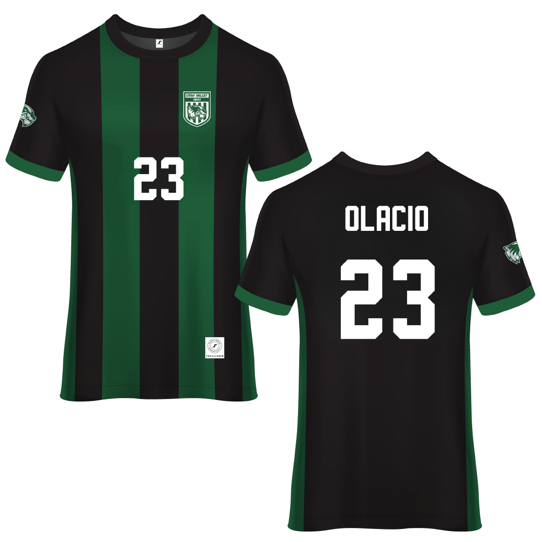 Utah Valley University Green Soccer Jersey - #23 Leon Olacio