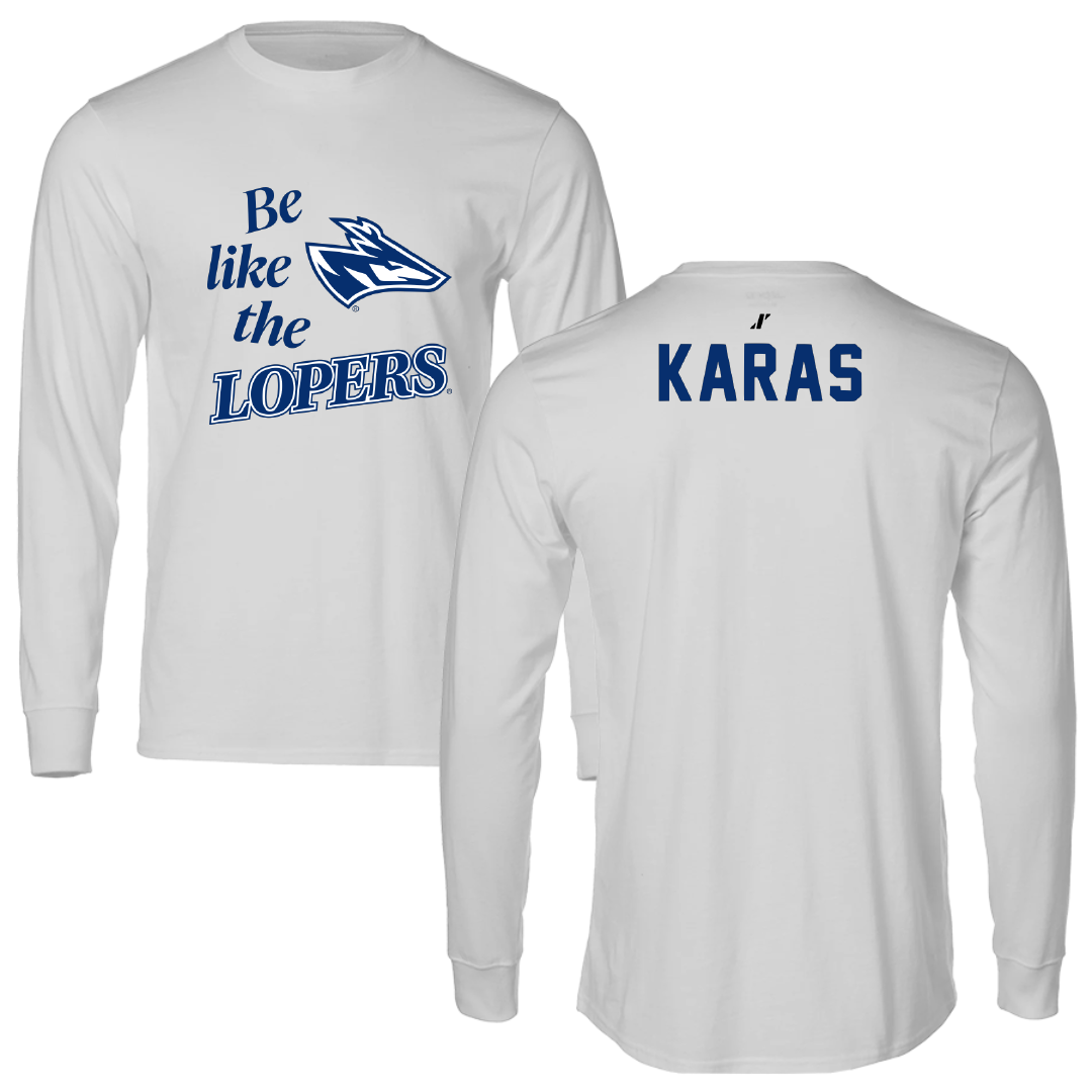 University of Nebraska at Kearney TF and XC Light Gray Be Like Us Long Sleeve - Quin Karas
