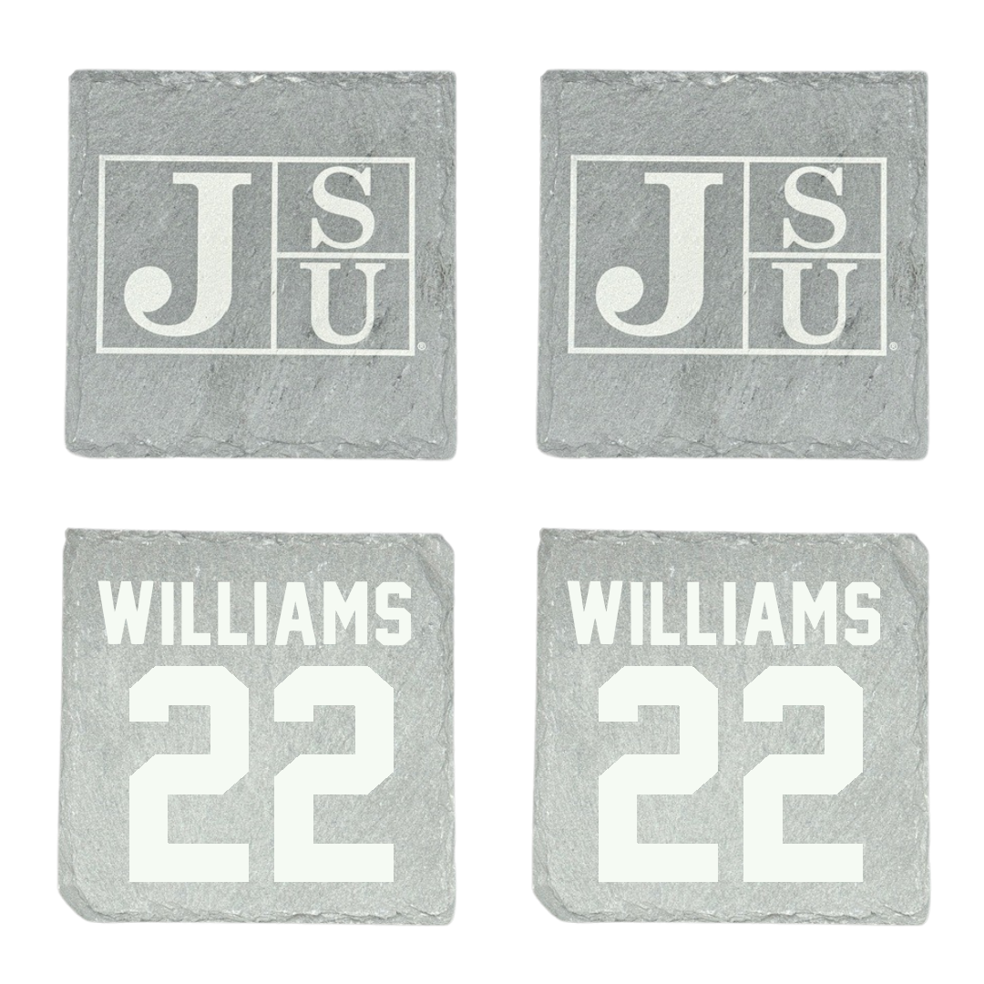 Jackson State University Baseball Stone Coaster (4 Pack)  - #22 Isaiah Williams