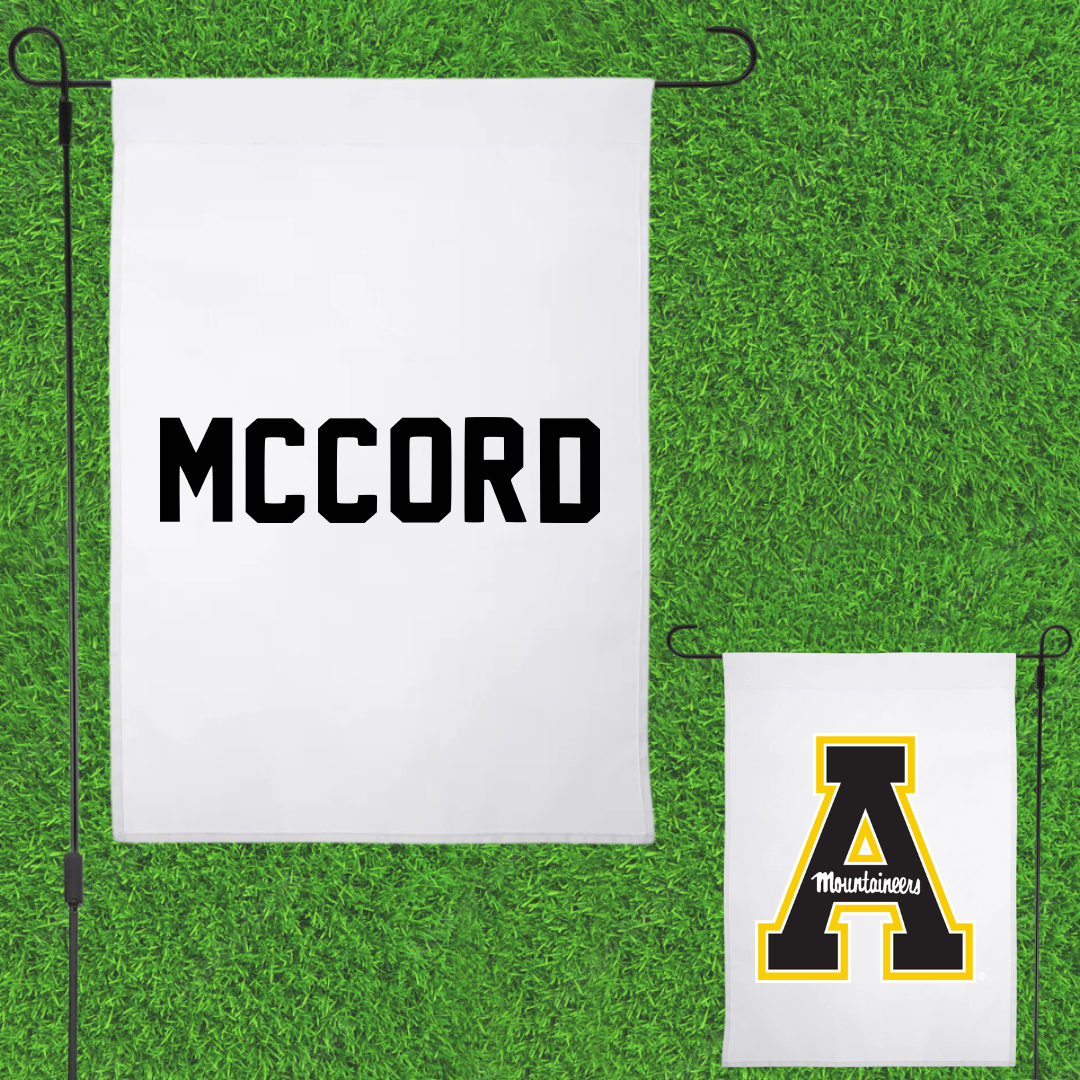 Appalachian State University TF and XC White Garden Flag - Mariah McCord