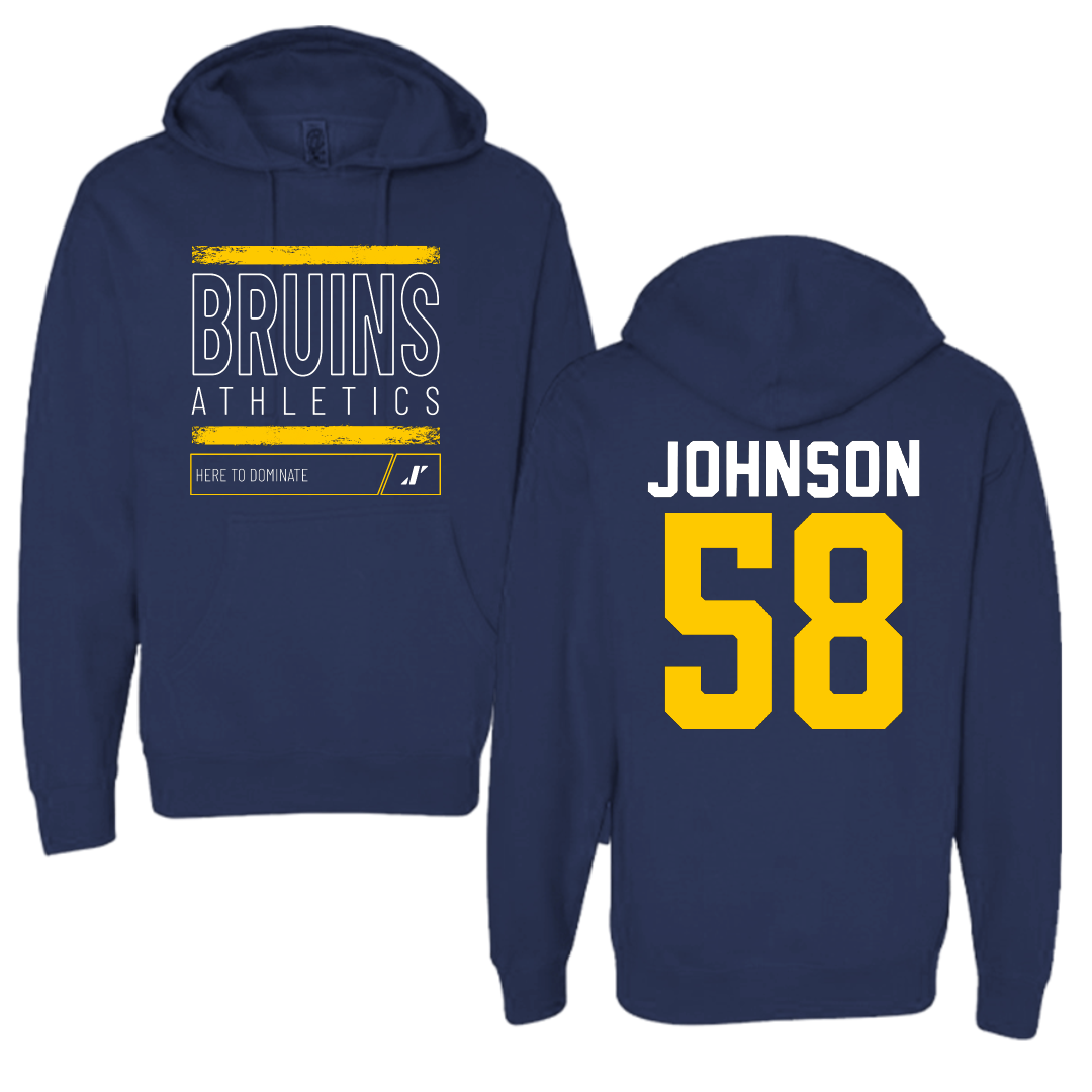 Carolina University Baseball Navy Dominate Hoodie - #58 Brandon Johnson