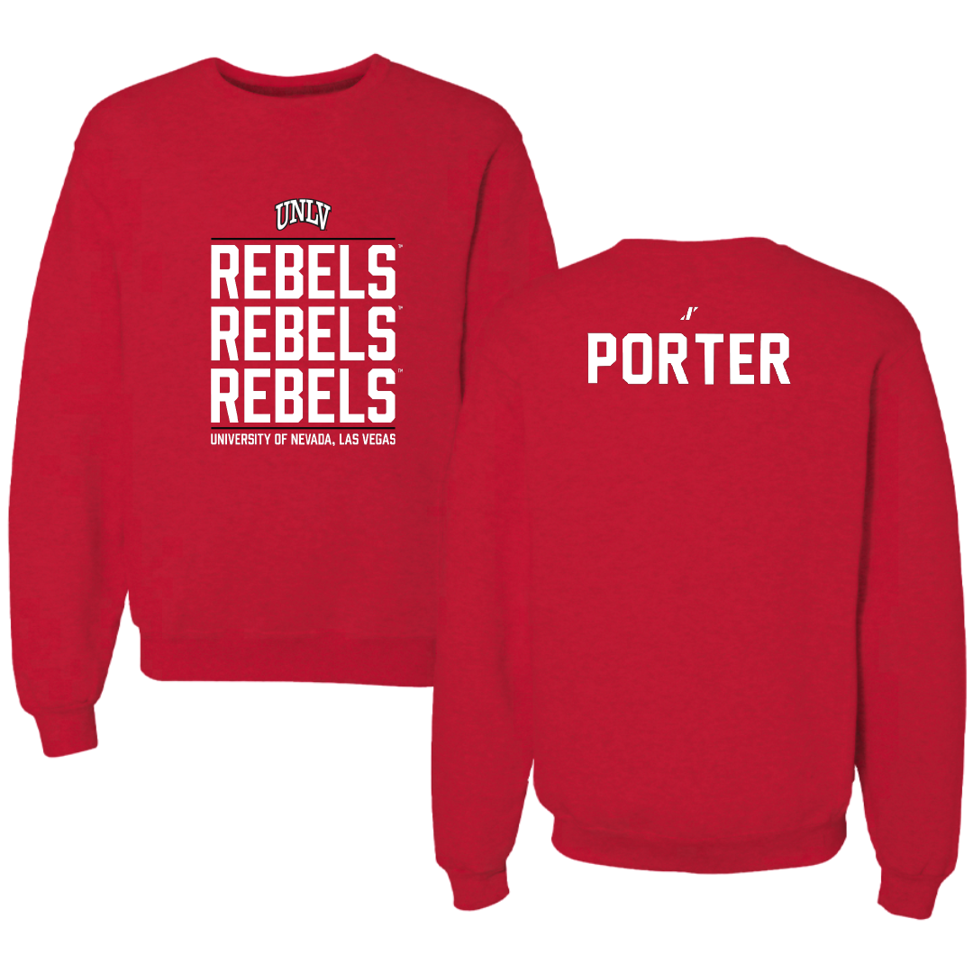 University of Nevada-Las Vegas TF and XC Red General Crewneck - Kennedi Porter