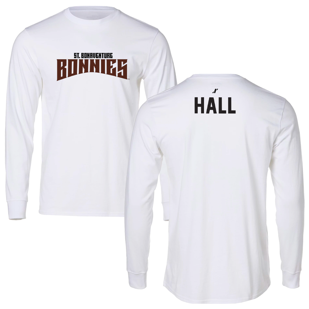 St. Bonaventure University Swimming & Diving White Classic Long Sleeve - Aiden Hall