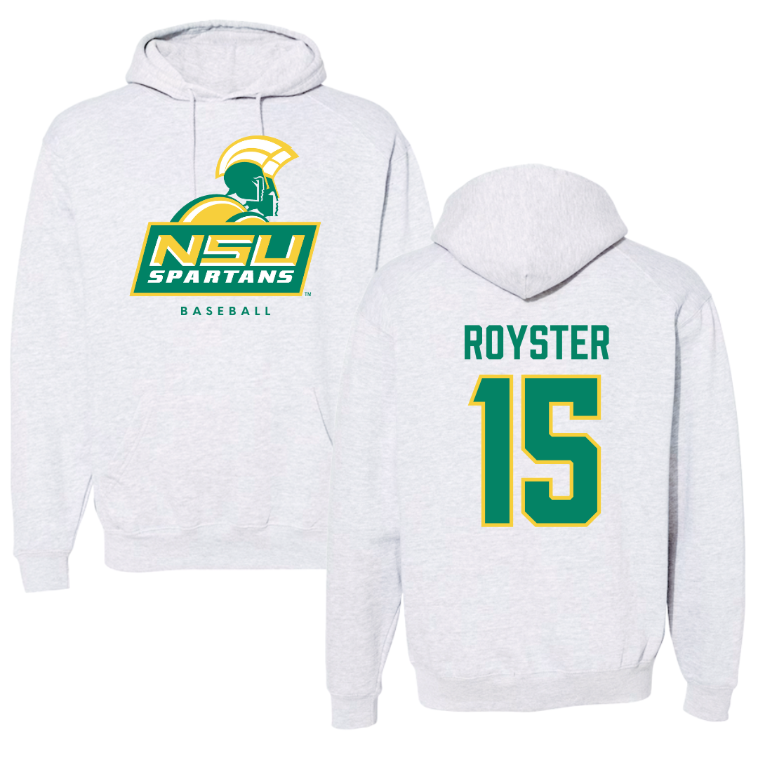 Norfolk State University Baseball Gray Hoodie - #15 Liam Royster