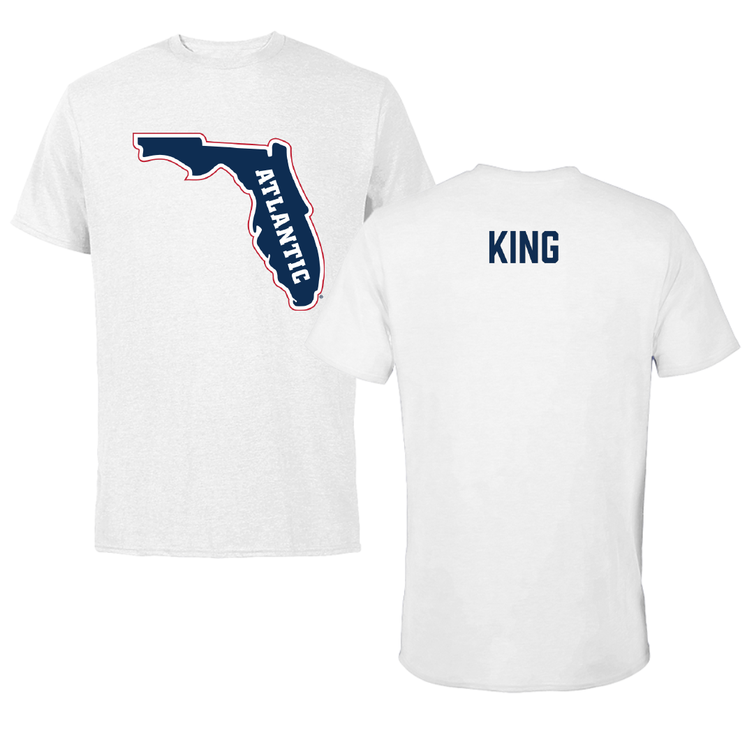 Florida Atlantic University Golf White Performance Tee - Autumn King