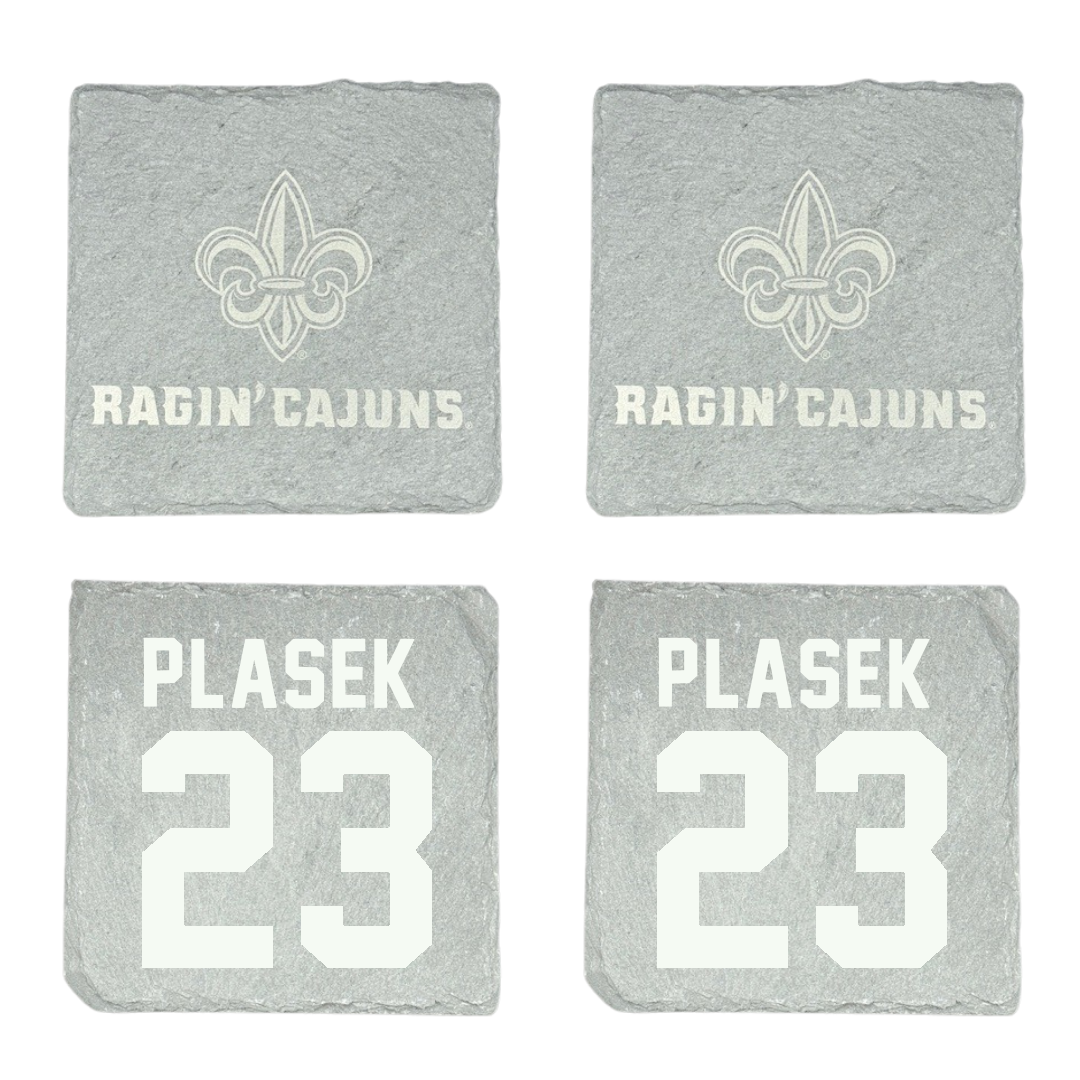 University of Louisiana at Lafayette Soccer Stone Coaster (4 Pack)  - #23 Liberty Plasek