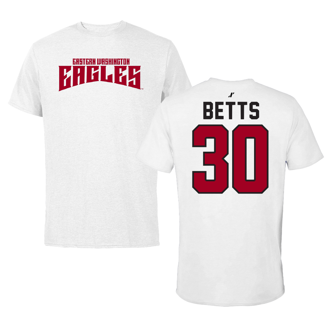 Eastern Washington University Football White Classic Tee - #30 Talon Betts